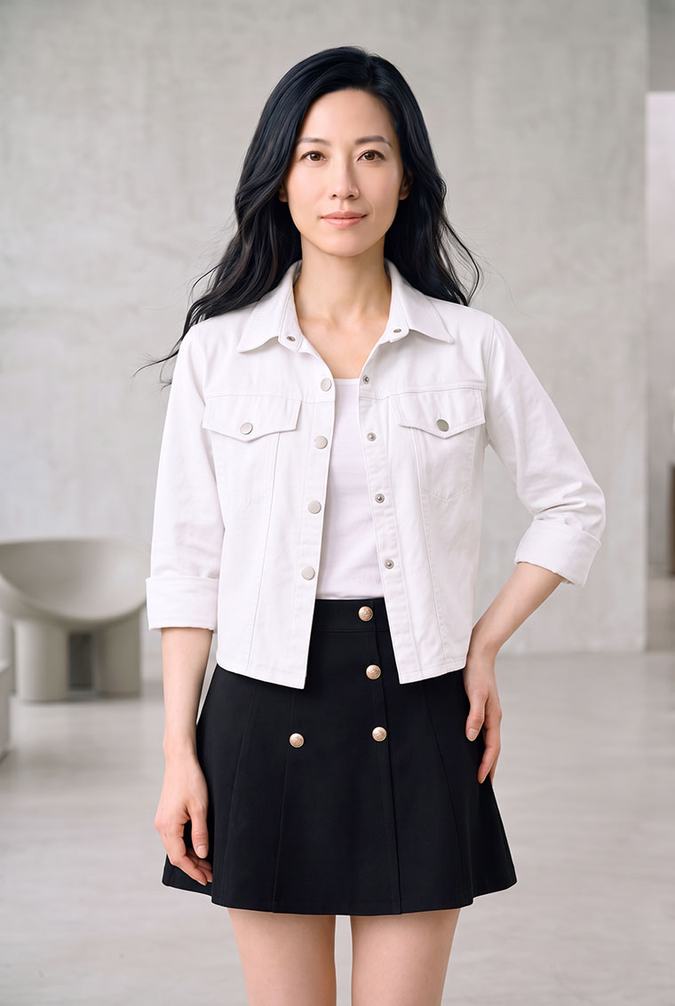 4✮- PFFRY8065 - Crop Coat — photograph 13