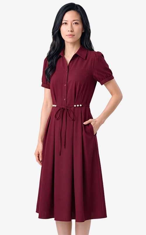 4✮- PGFRY8334 - Knee Dress