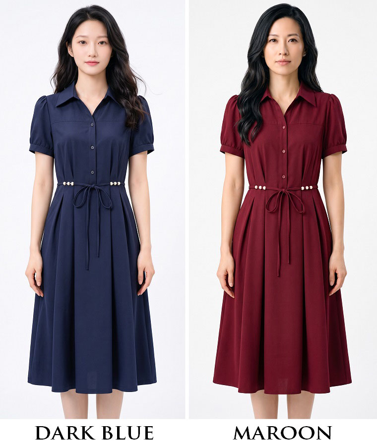 4✮- PGFRY8334 - Knee Dress — photograph 1