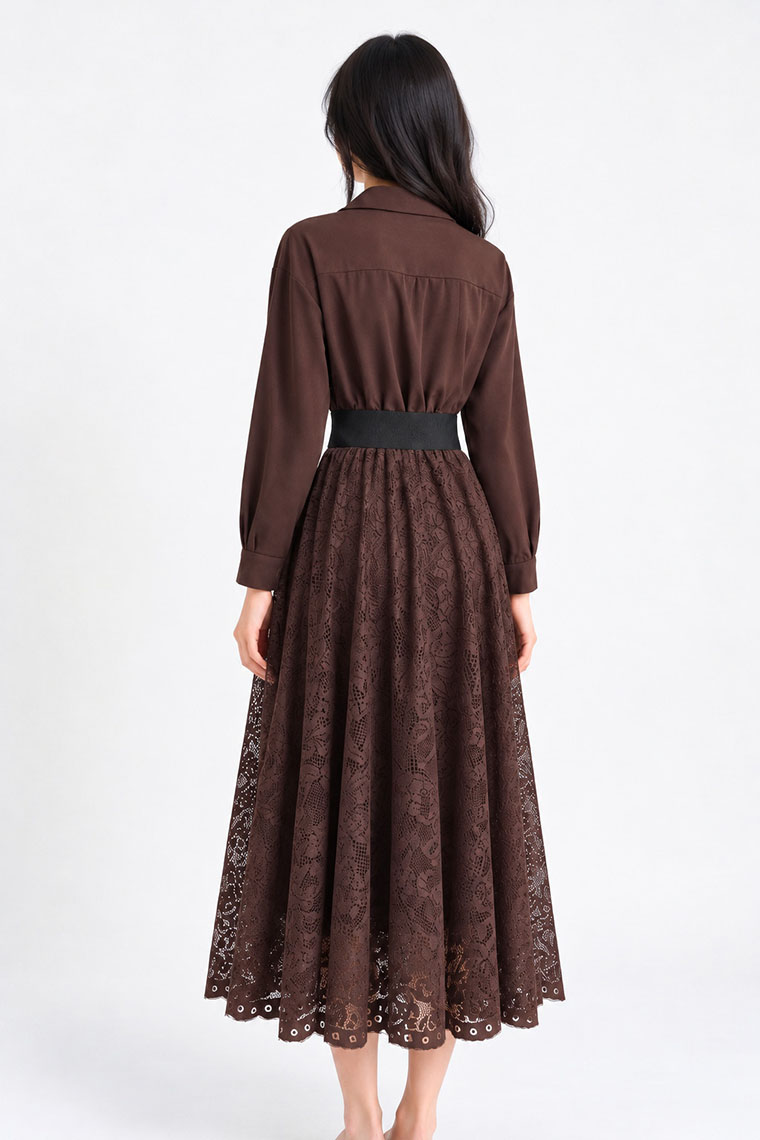 4✮- PGFRY8356 - Midi Dress — photograph 6