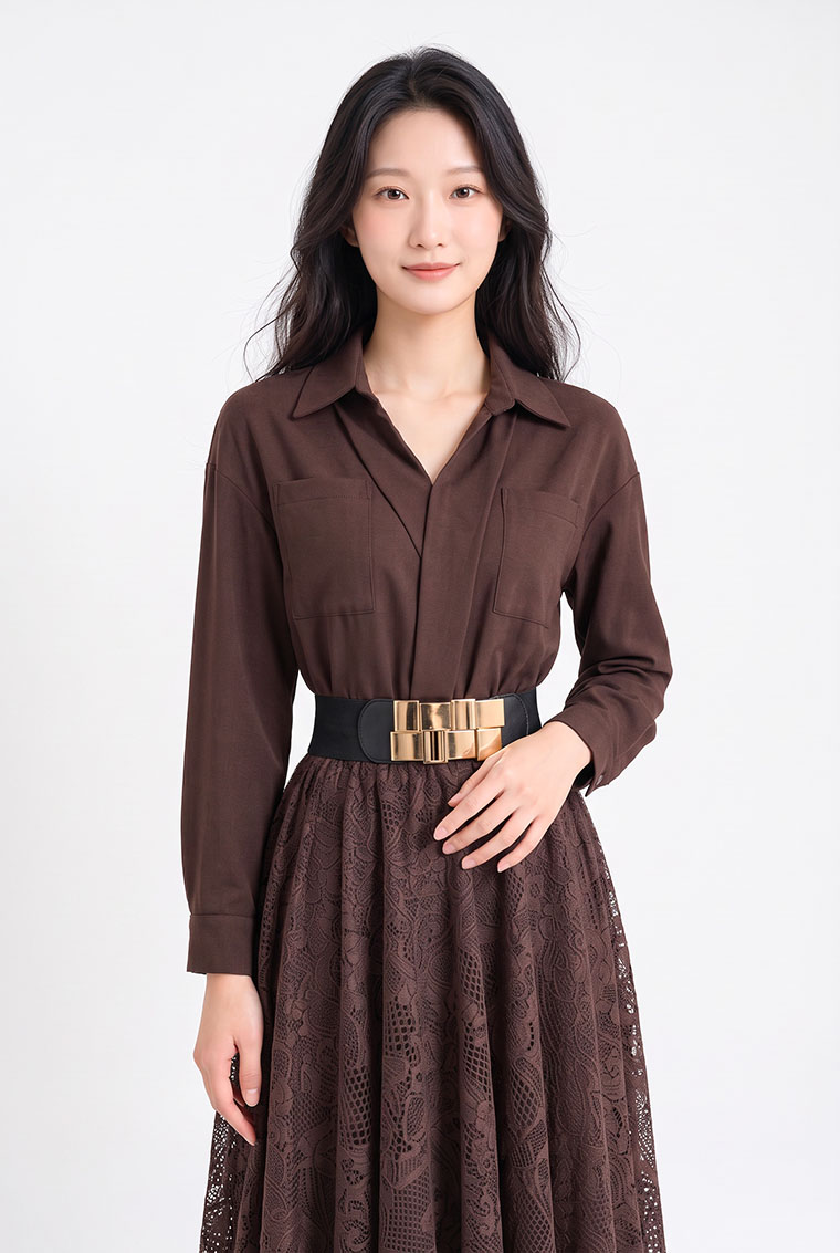 4✮- PGFRY8356 - Midi Dress — photograph 7