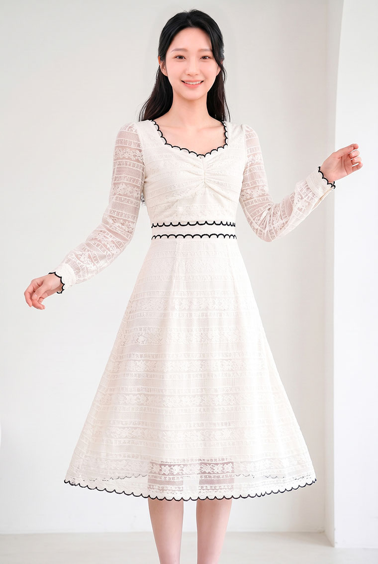 4✮- PGFRY8361 - Knee Dress