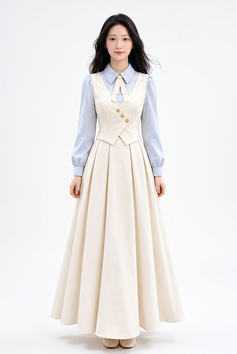 4✮- PGFRY8405 - Midi Dress — photograph 9