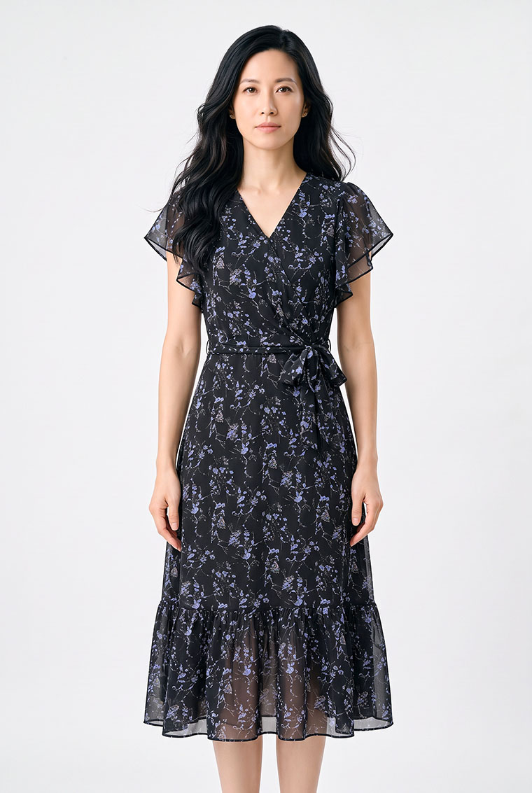 4✮- PGFRY8437 - Midi Dress (Small Cutting) — photograph 10