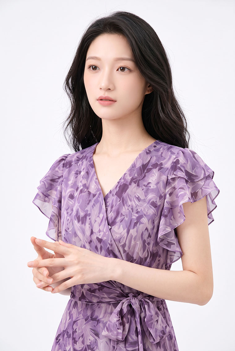 4✮- PGFRY8437 - Midi Dress (Small Cutting) — photograph 2