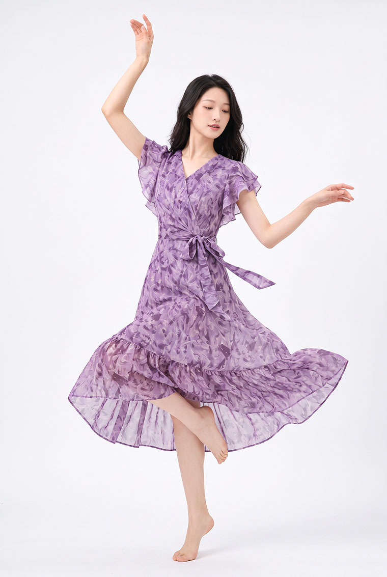 4✮- PGFRY8437 - Midi Dress (Small Cutting) — photograph 6