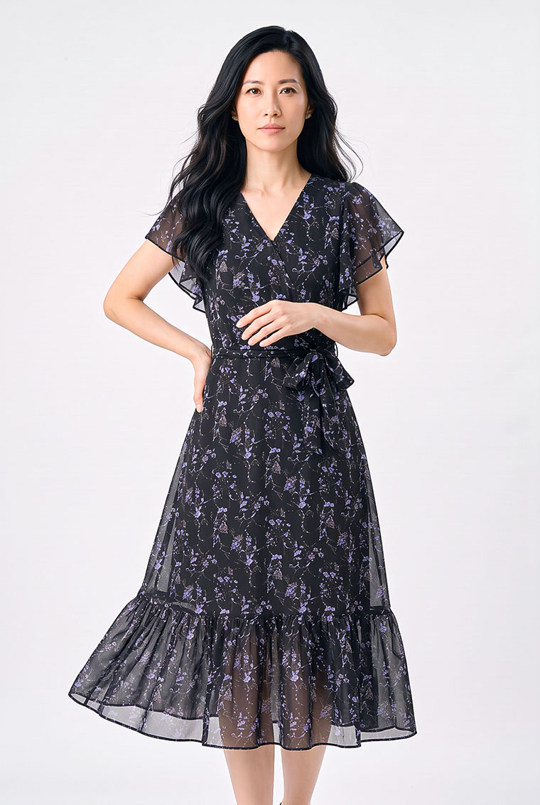 4✮- PGFRY8437 - Midi Dress (Small Cutting) — photograph 8