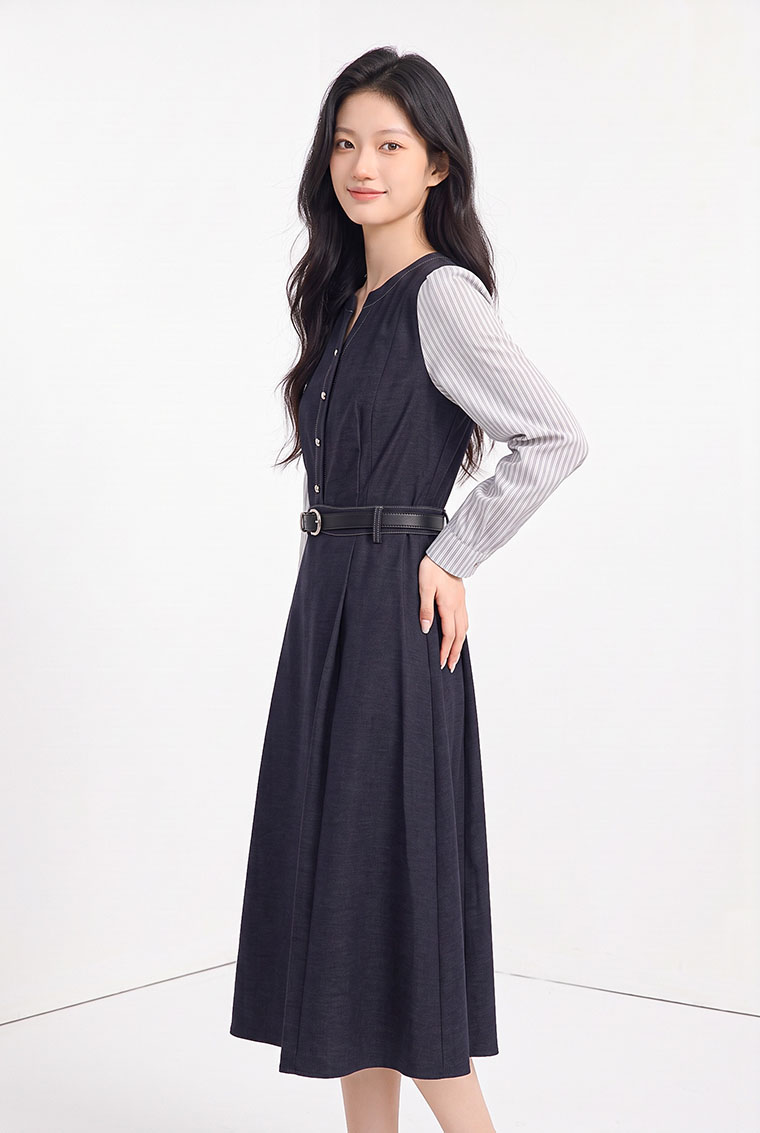 4✮- PGFRY8487 - Midi Dress — photograph 3