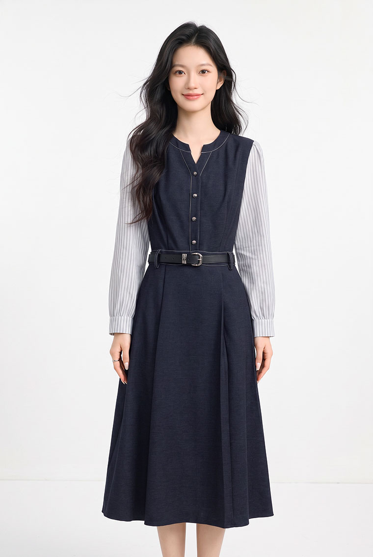 4✮- PGFRY8487 - Midi Dress — photograph 7