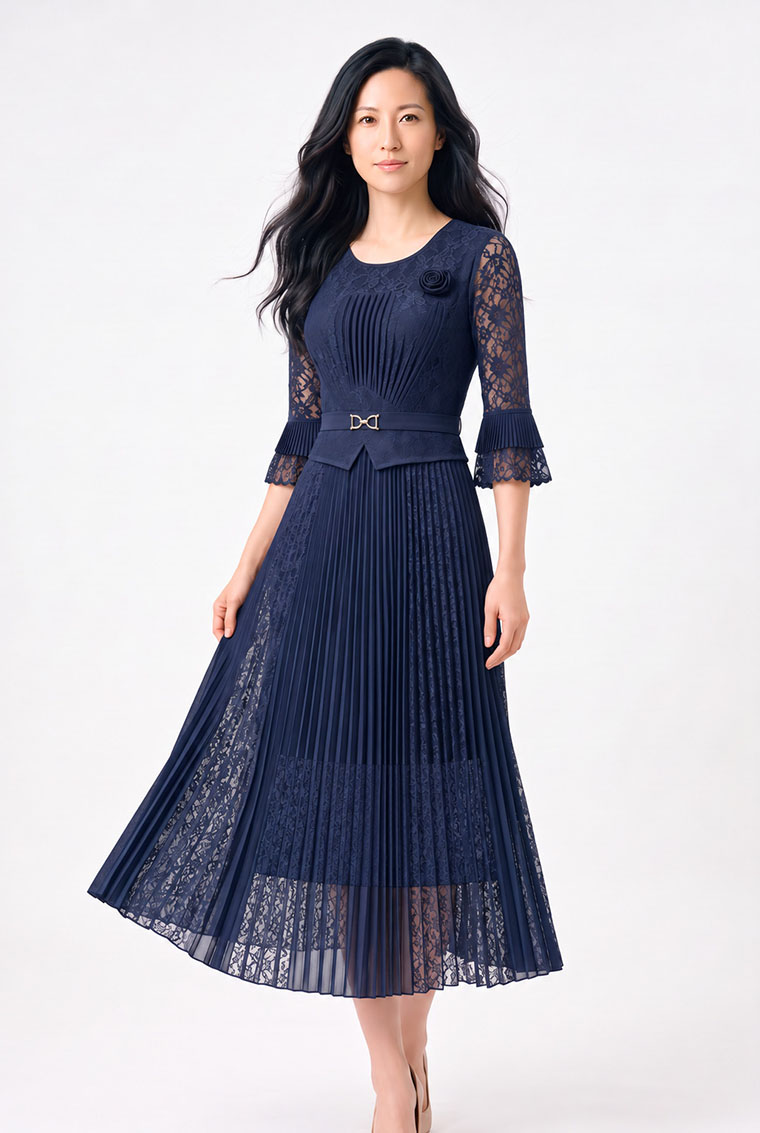 4✮- PGFRY8496 - Midi Dress — photograph 11