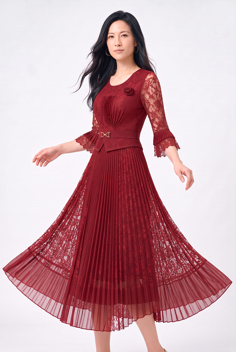 4✮- PGFRY8496 - Midi Dress — photograph 14