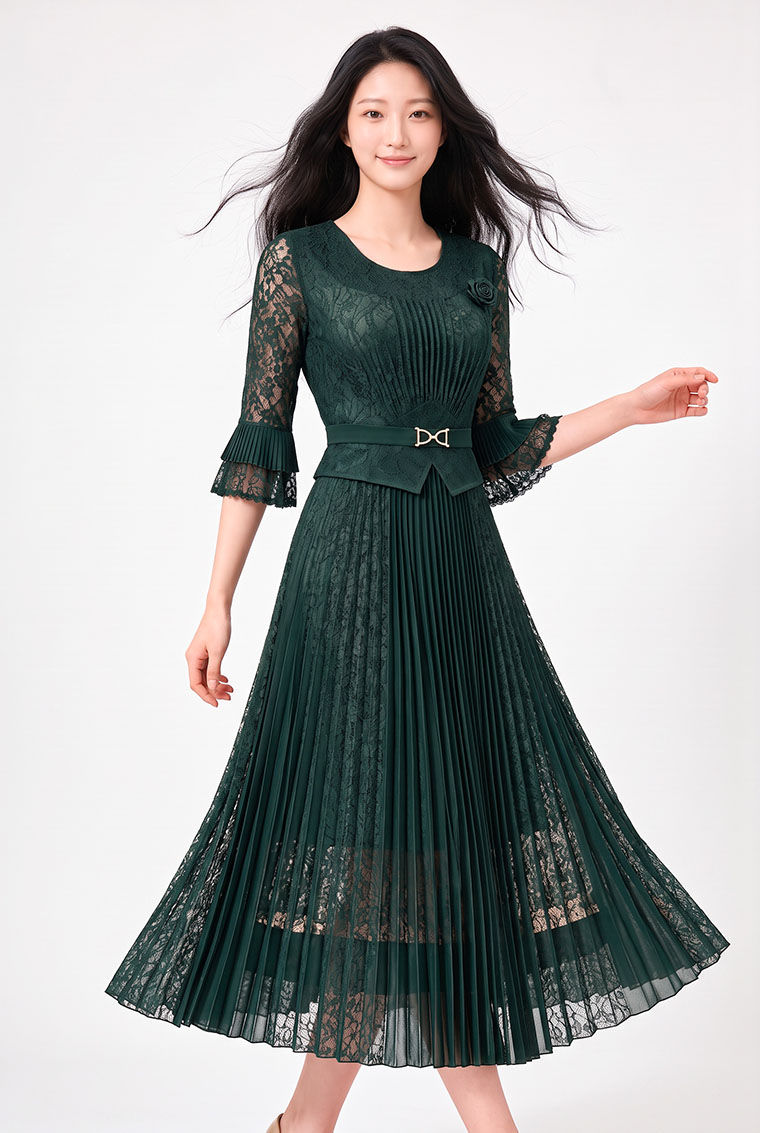 4✮- PGFRY8496 - Midi Dress — photograph 15