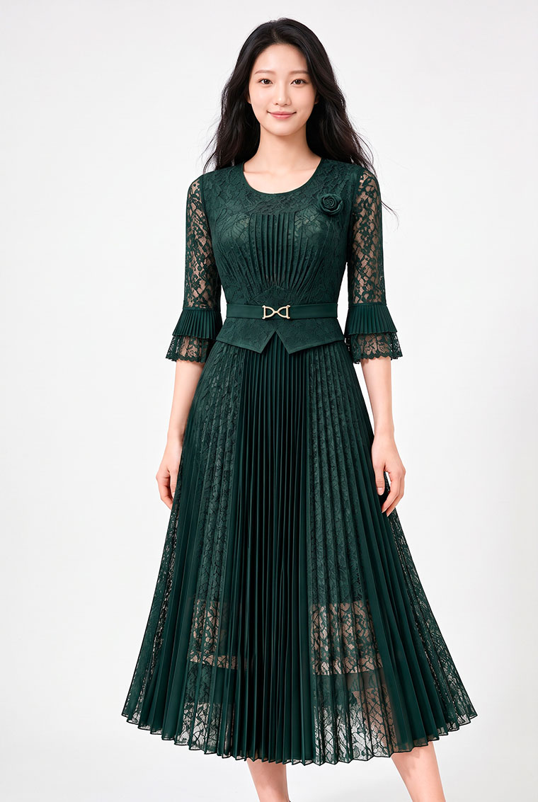 4✮- PGFRY8496 - Midi Dress — photograph 16