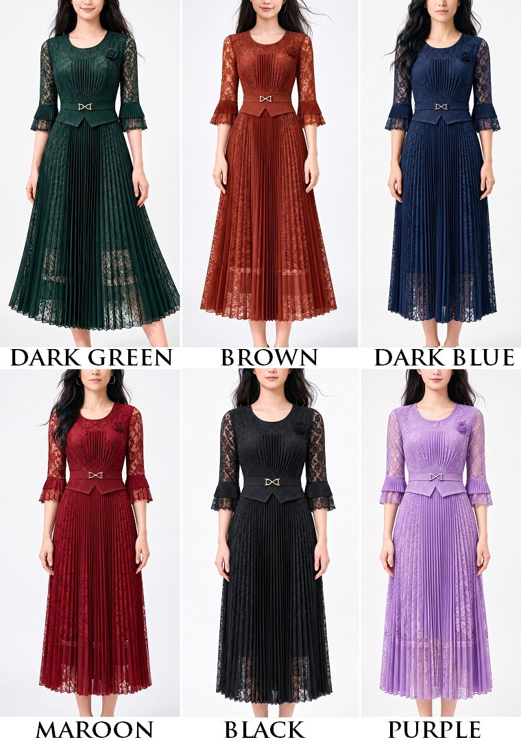4✮- PGFRY8496 - Midi Dress — photograph 1