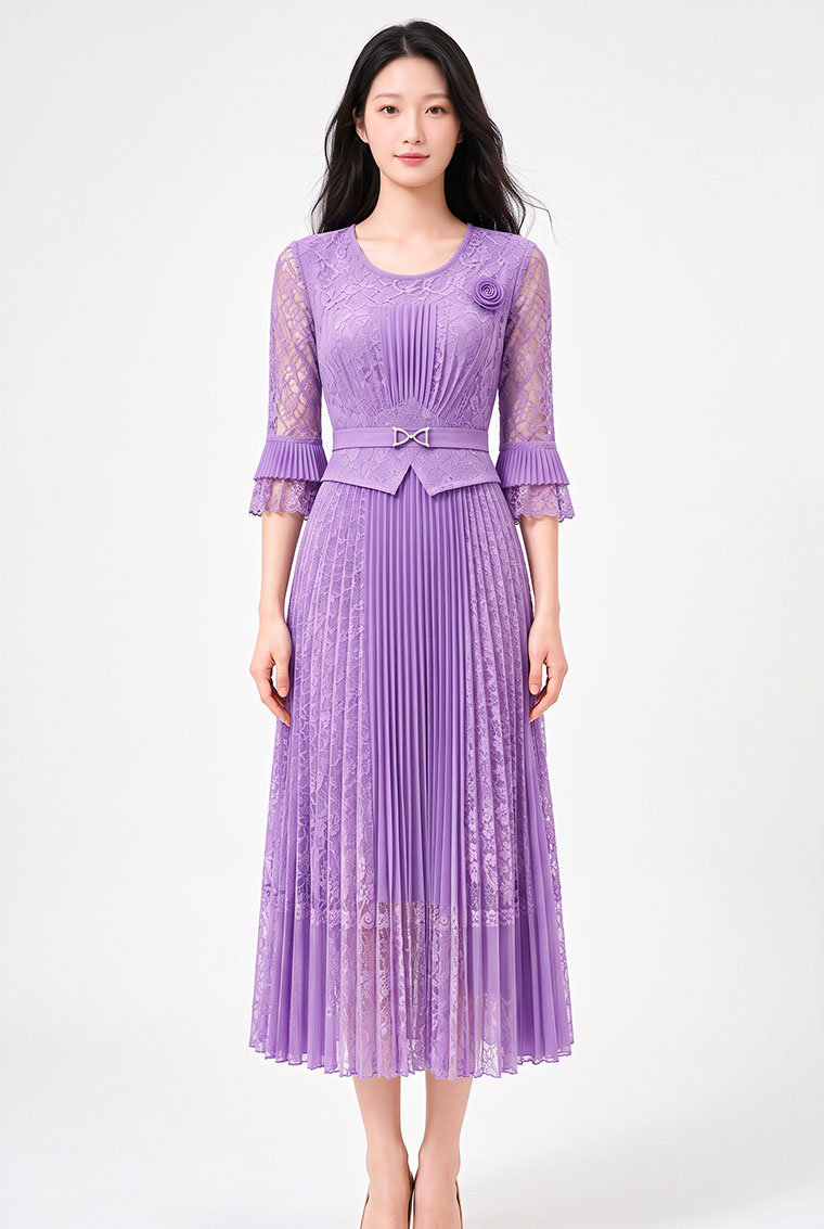 4✮- PGFRY8496 - Midi Dress — photograph 5