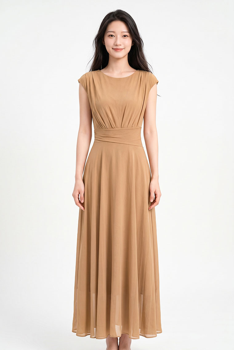 4✮- PGFRY8580 - Midi Dress — photograph 6