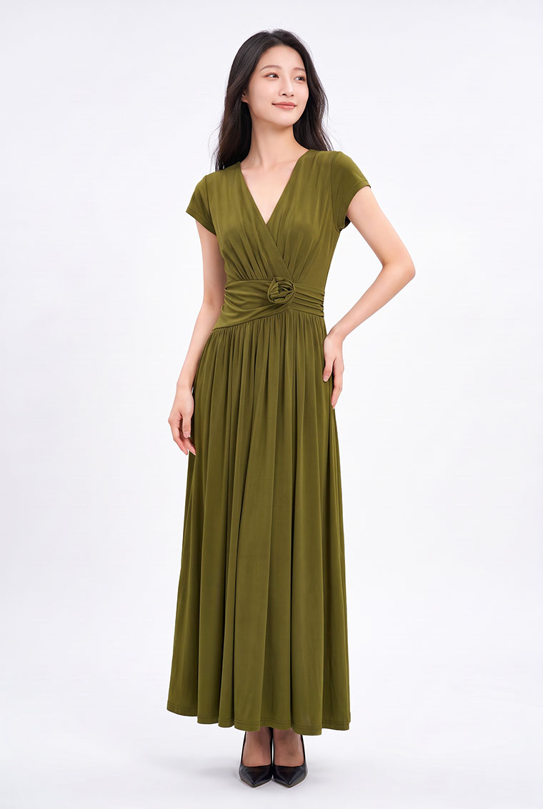 4✮- PGFRY8581 - Midi Dress — photograph 2