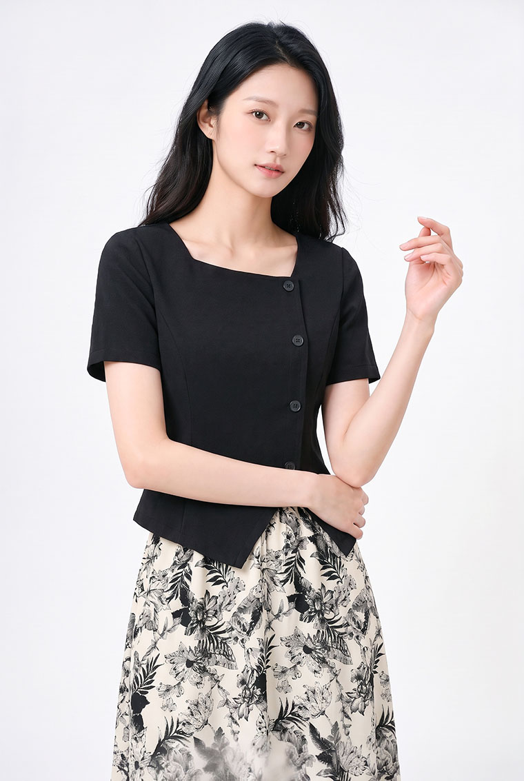 4✮- PGFRY8671 - Midi Dress (Top+Skirt) — photograph 6