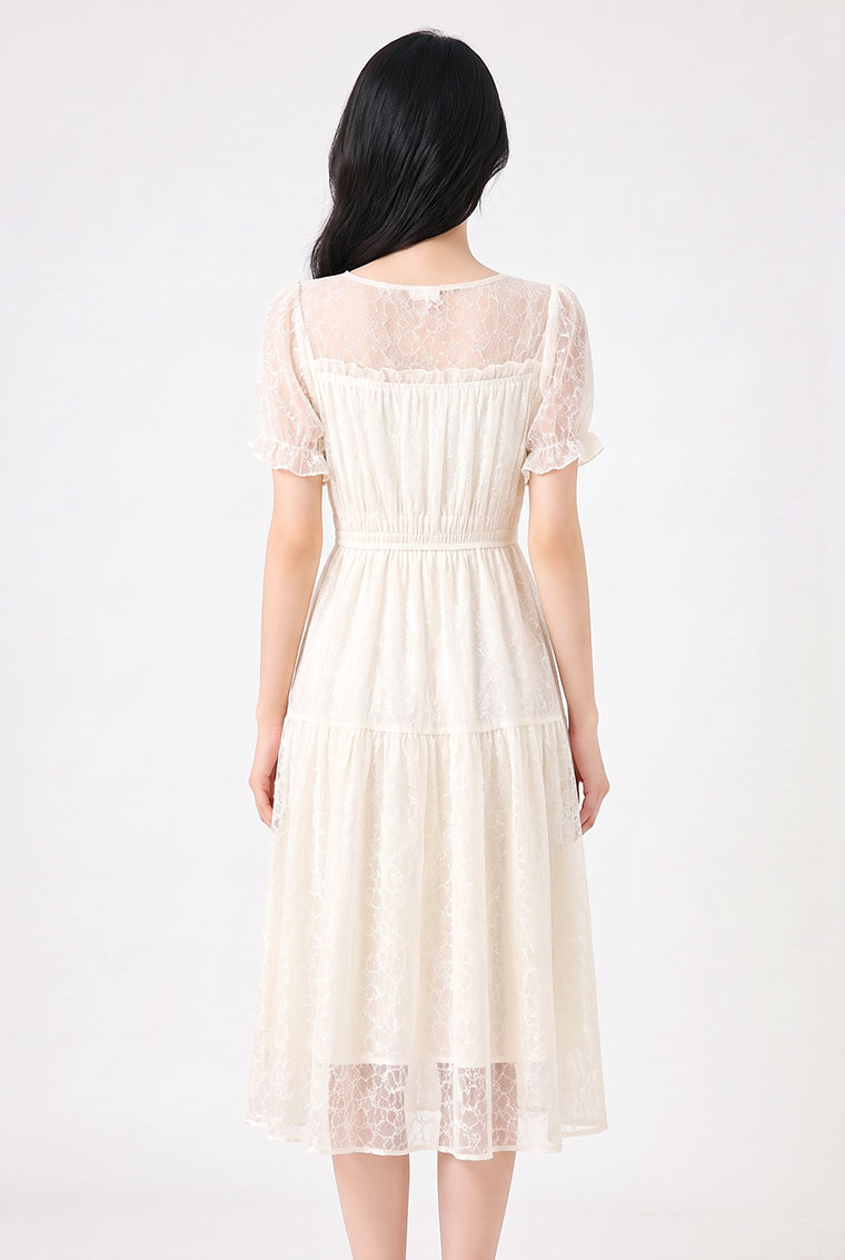 4✮- PGFRY8693 - Knee Dress — photograph 2
