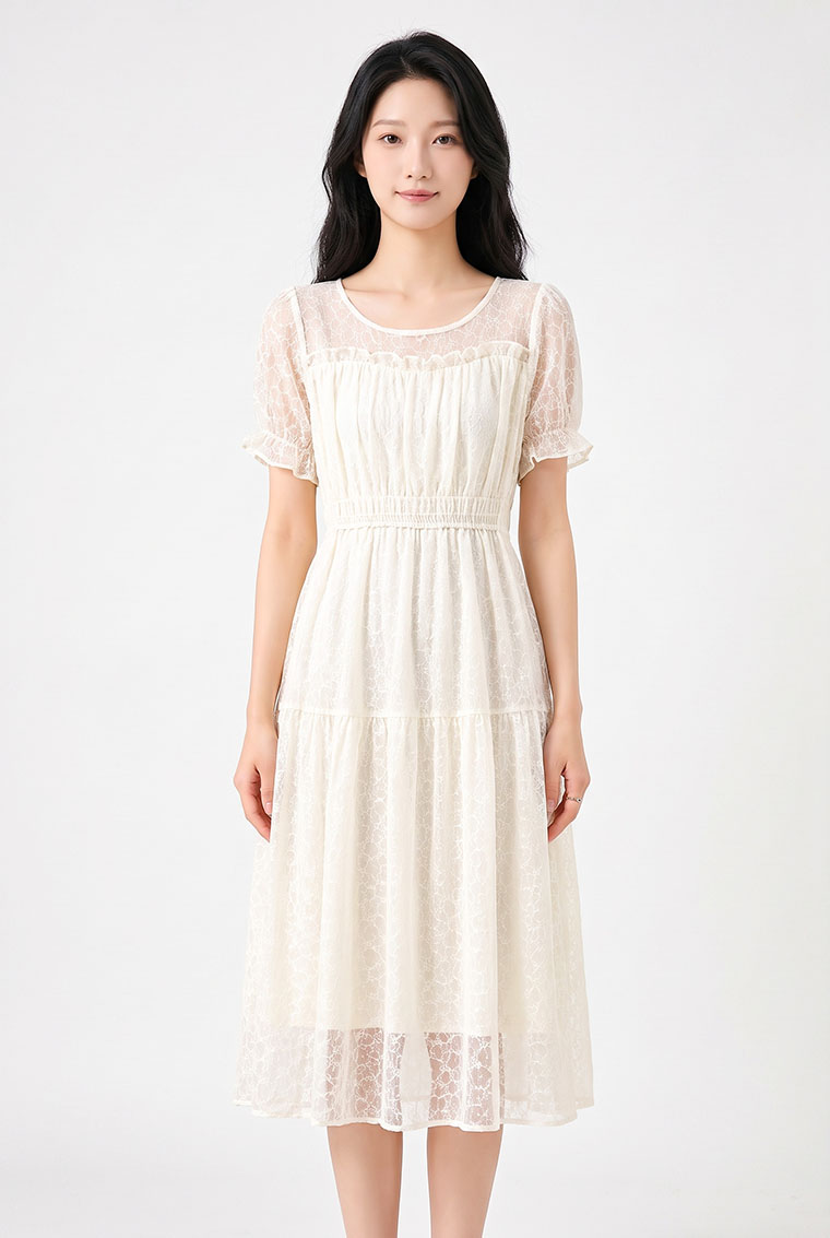 4✮- PGFRY8693 - Knee Dress — photograph 7