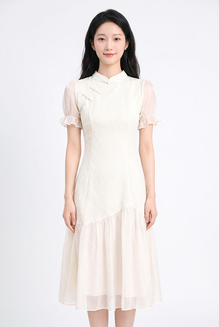 4✮- PGFRY8697 - Knee Dress — photograph 6