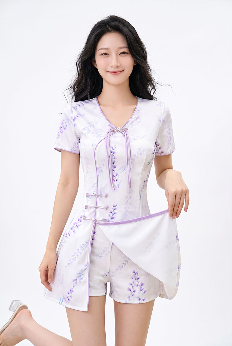 4✮- PGFRY8757 - Set (Long Top+Shorts)