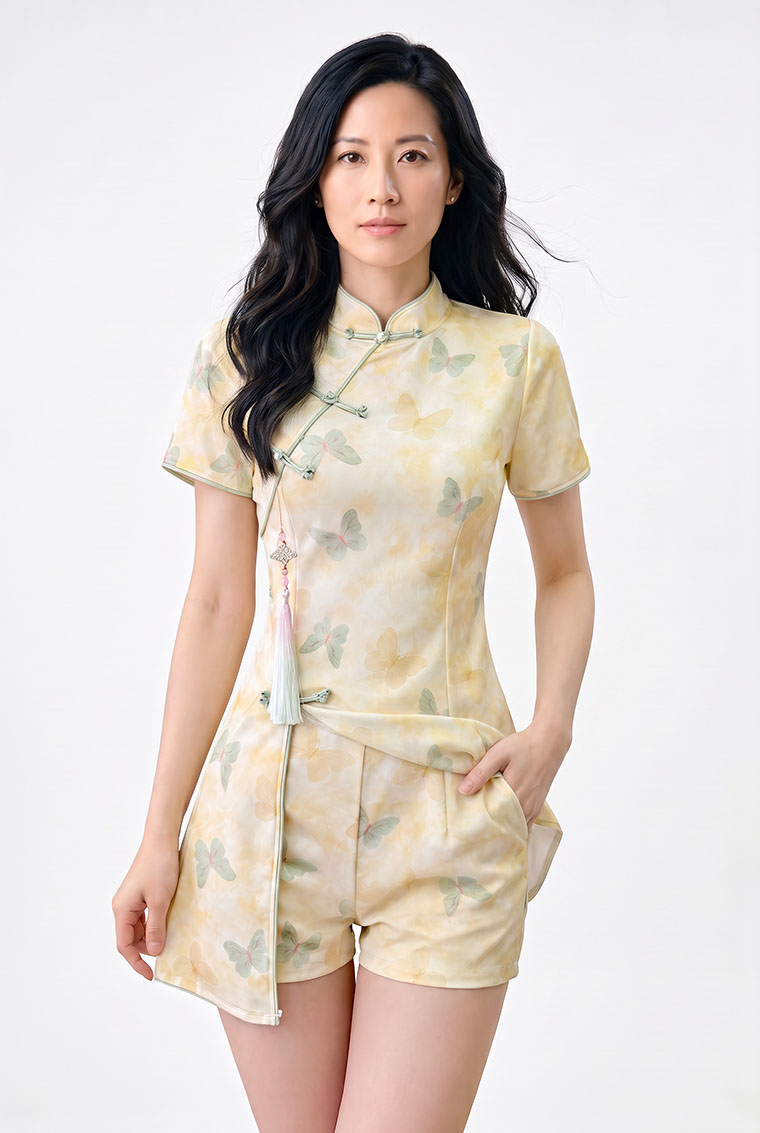 4✮- PGFRY8760 - Set (Long Top+Shorts) — photograph 8