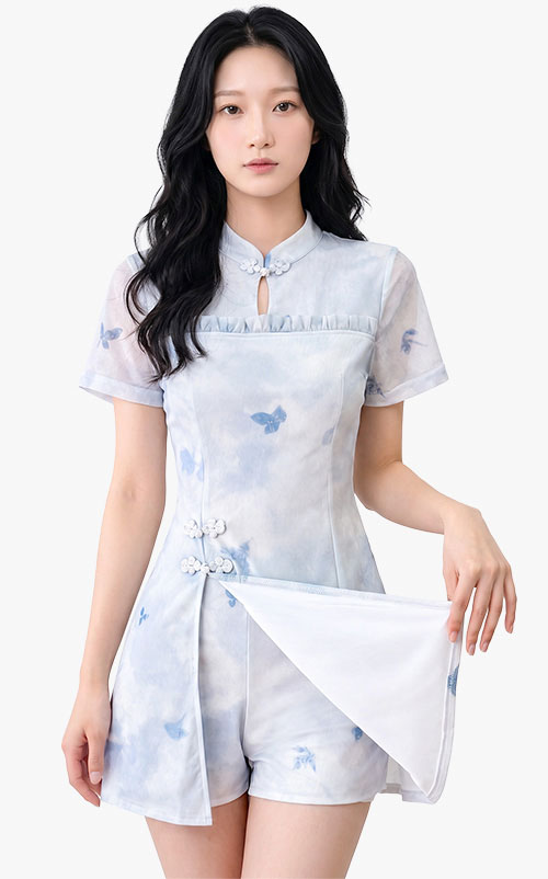 4✮- PGFRY8769 - Set (Long Top+Shorts)