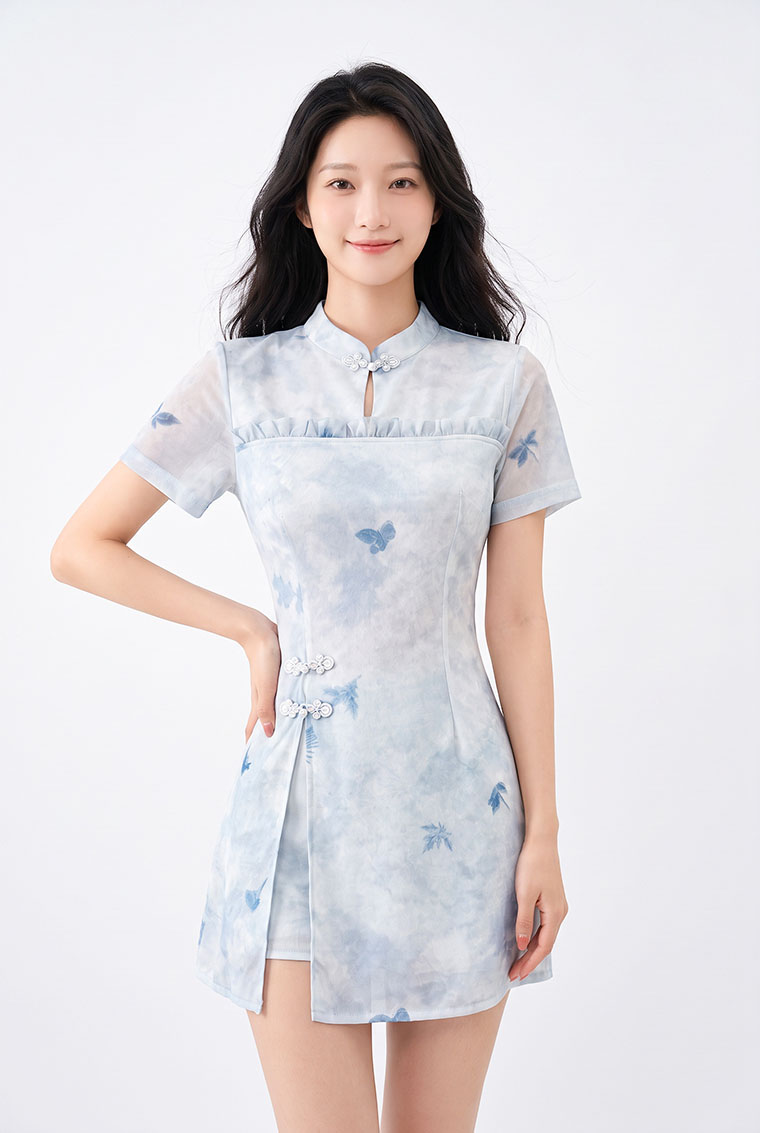 4✮- PGFRY8769 - Set (Long Top+Shorts) — photograph 3
