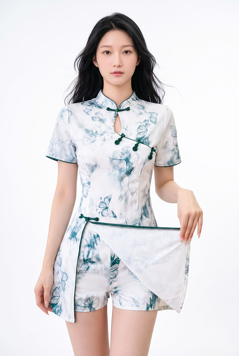 4✮- PGFRY8770 - Set (Long Top+Shorts) — photograph 2