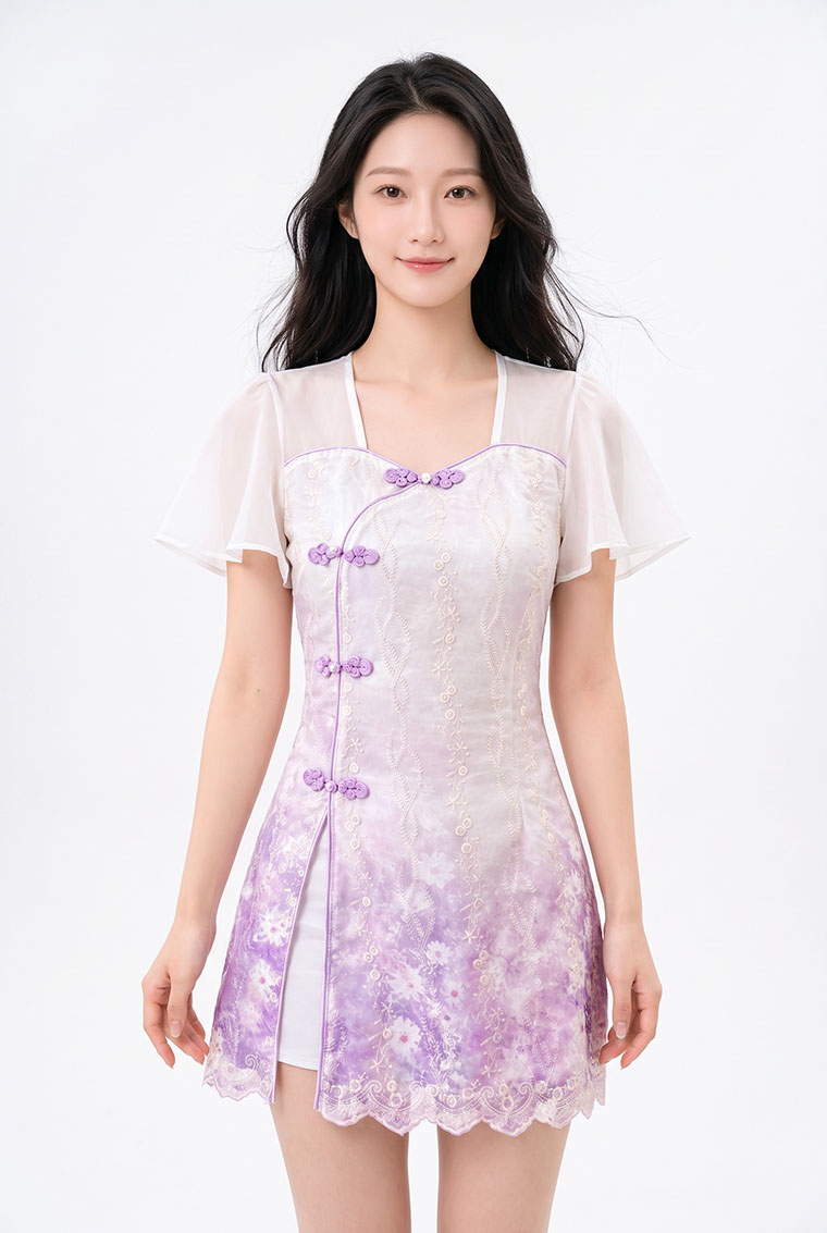 4✮- PGFRY8780 - Set (Long Top+Shorts) — photograph 2
