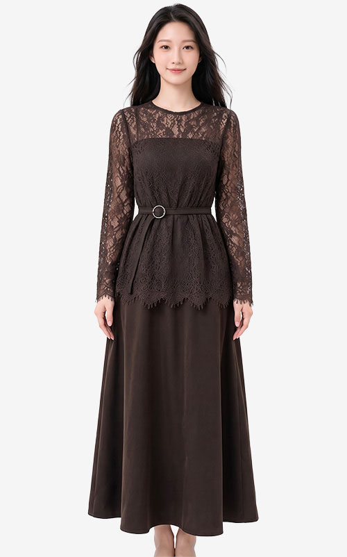 4✮- PGFRY8819 - Set Midi Dress