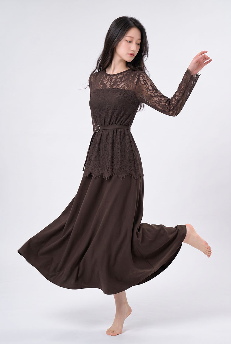 4✮- PGFRY8819 - Set Midi Dress — photograph 1