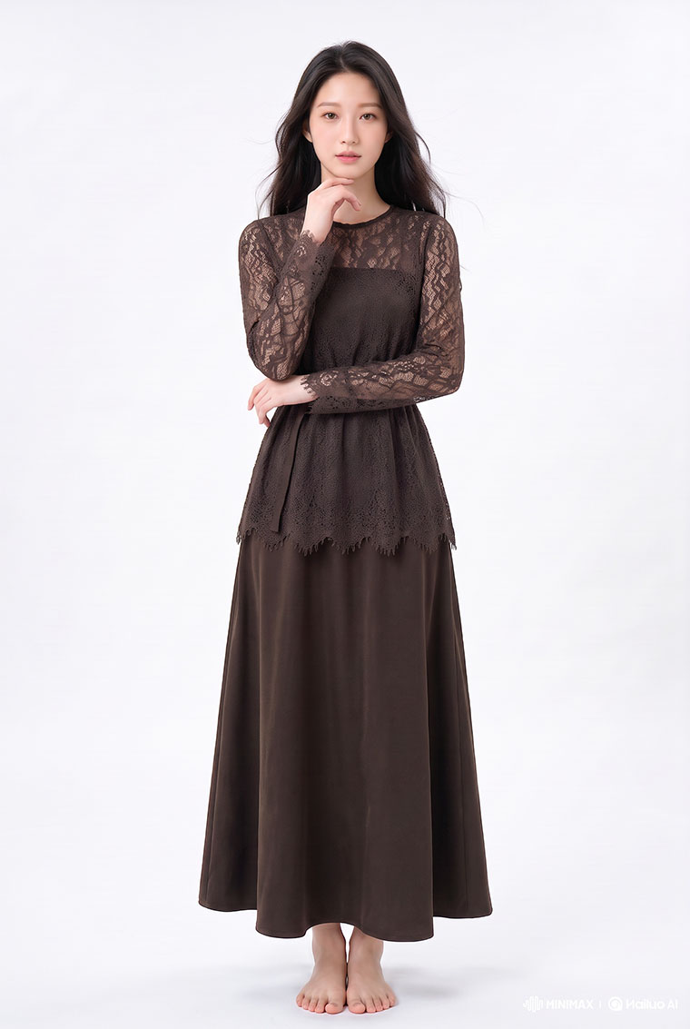 4✮- PGFRY8819 - Set Midi Dress — photograph 4