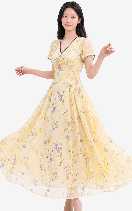 4✮- PGFRY8828 - Midi Dress