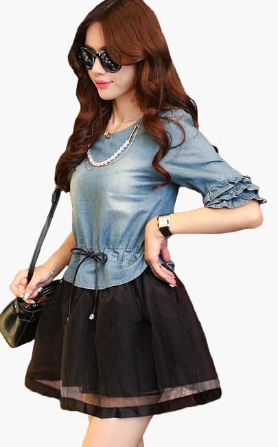 4✮ - Denim Dress - OIFT24362 (Ready Stock)