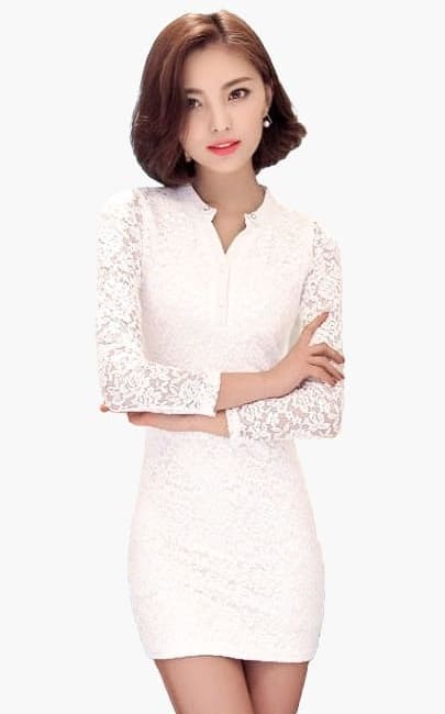 4✮ - Bodycon Mini Dress - QFFT31107, Small Cutting (Ready Stock)