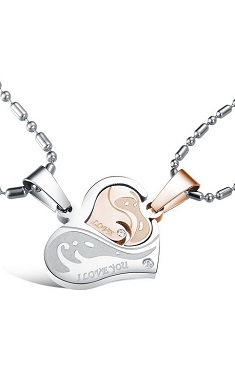 Couple Necklace (1 Set) - SSJ012 Couple Necklace (1 Set) - SSJ012