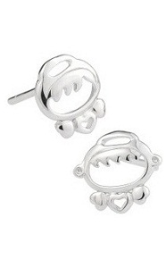 Silver - Cute Angel Baby Earring - YJJ023 Silver - Cute Angel Baby Earring - YJJ023