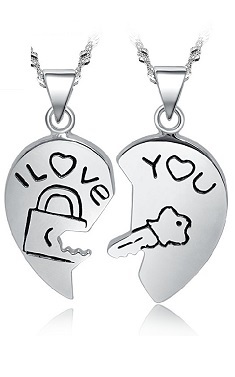 Couple Necklace  - Silver - YJJ060