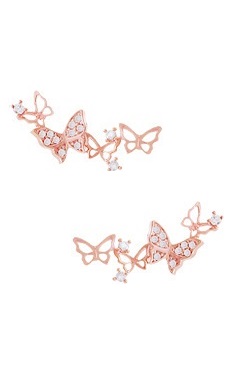Silver - Butterfly Earring - YJJ064 Silver - Butterfly Earring - YJJ064
